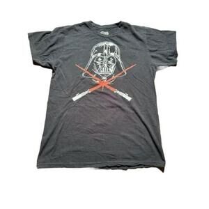 Star Wars Darth Vader T Shirt Mens Size Large Light Sabers Black Vintage Y2K